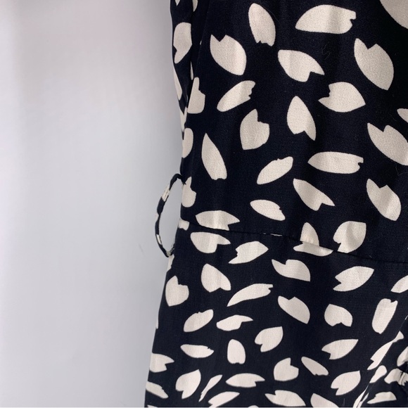 FRNCH Paris 'Mabel Jumpsuit black n cream neutral Pantsuit button up size Small - Picture 6 of 9